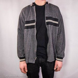 Vintage TagRag 90's Zip-up Gray Sweater size Large
